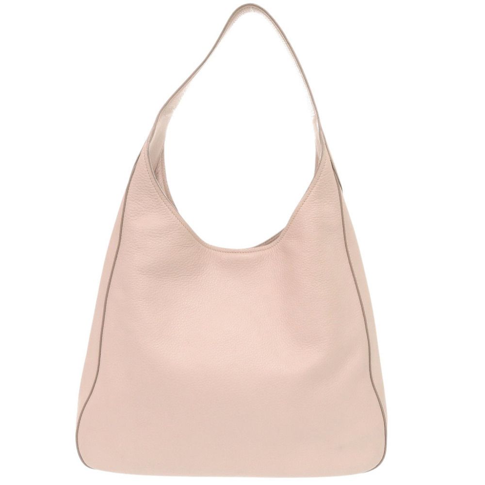 Prada Logo Leather Pink Shoulder Bag — view 2