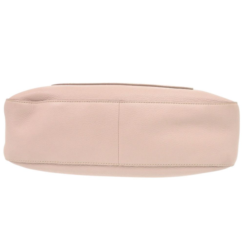 Prada Logo Leather Pink Shoulder Bag — view 3