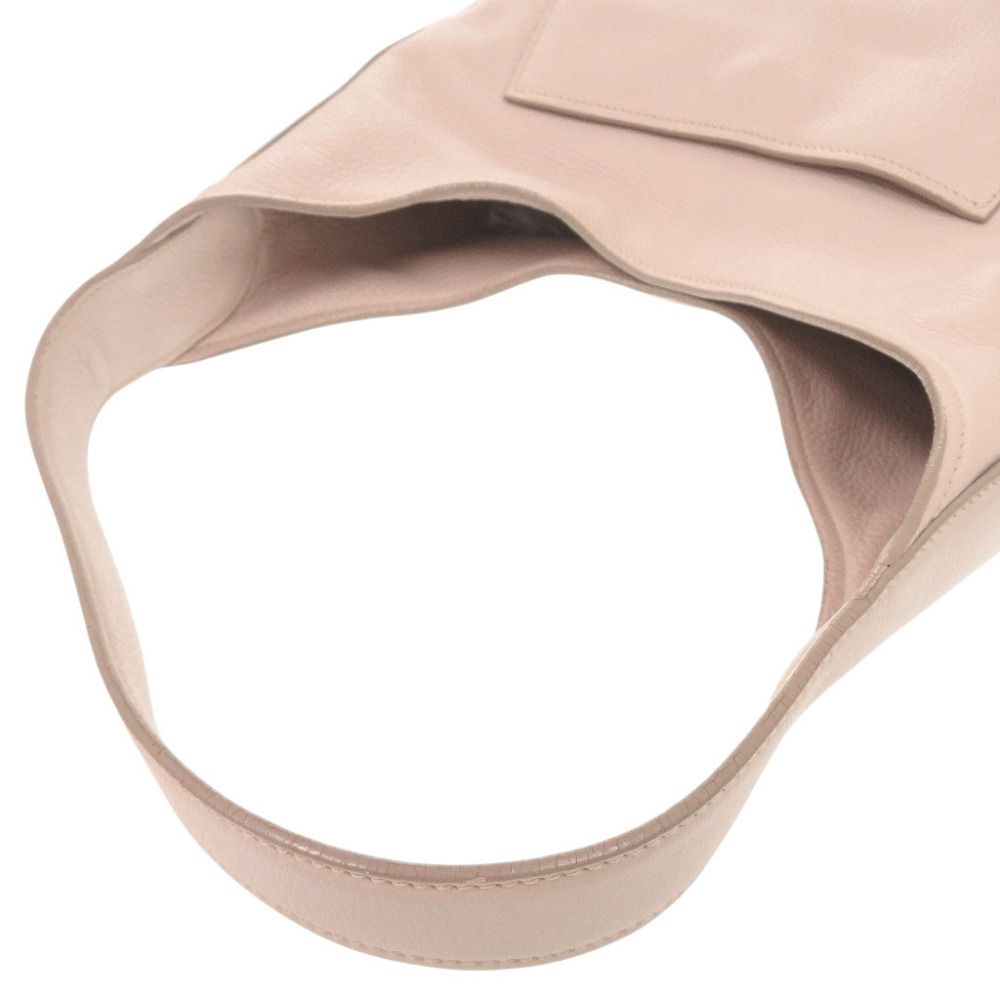 Prada Logo Leather Pink Shoulder Bag — view 5