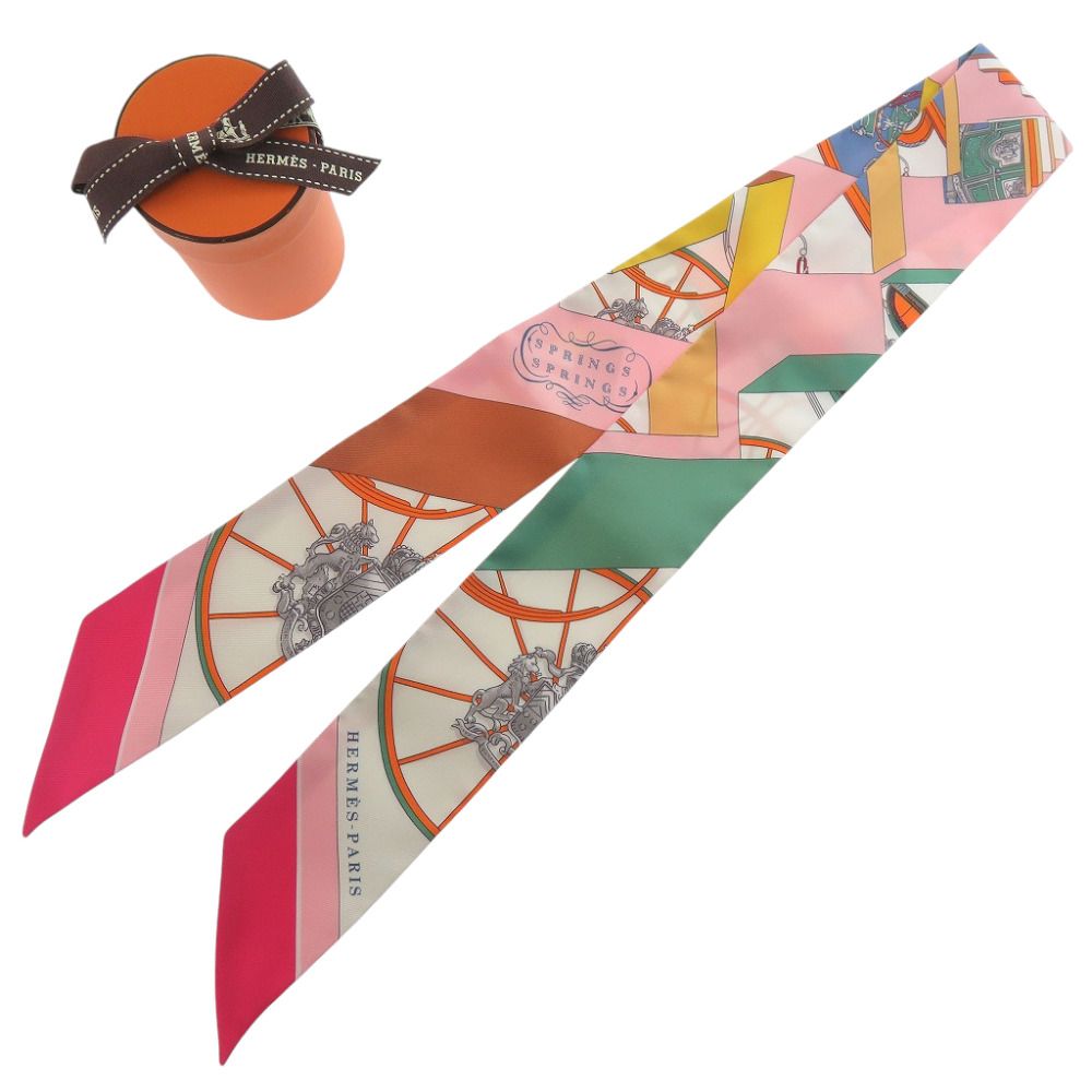 Hermes Twilly Spring Scarf Silk Multicolor