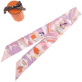 Hermes Twilly Crrres Volants Flying Carre Silk Lilac Pink Scarf Purple