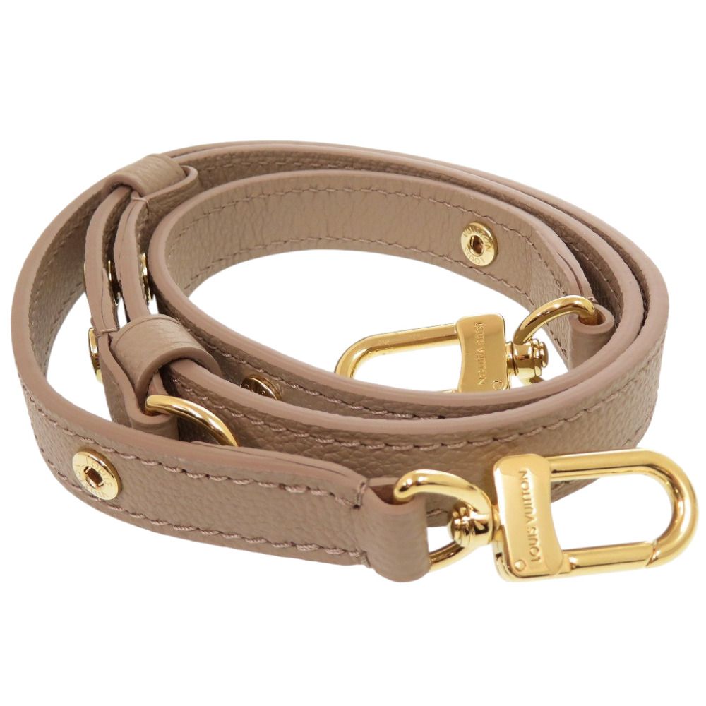 Louis Vuitton Shoulder Strap Leather Beige — view 2