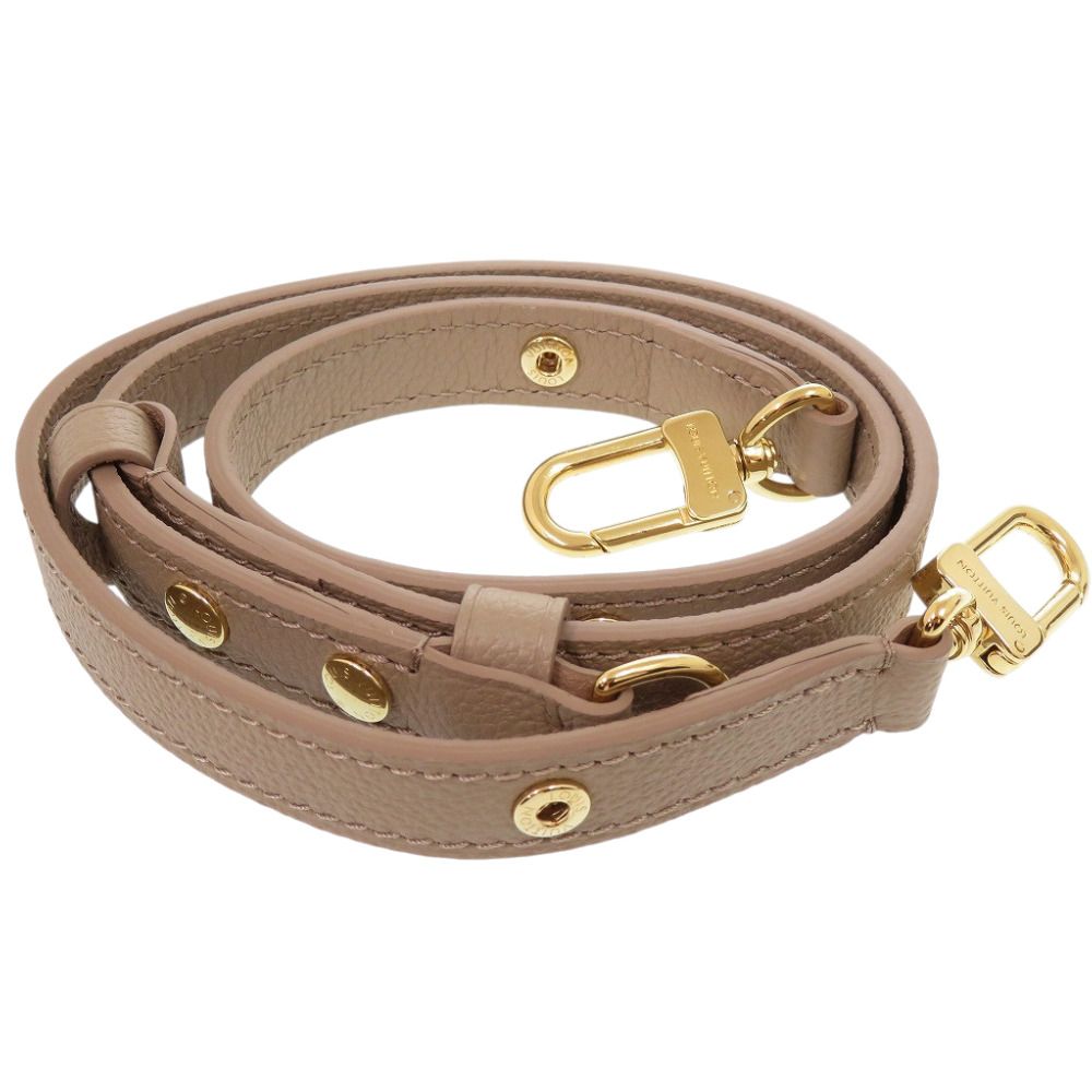 Louis Vuitton Shoulder Strap Leather Beige