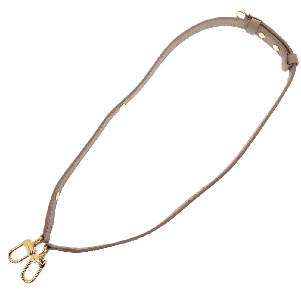 Louis Vuitton Shoulder Strap Leather Beige — view 3