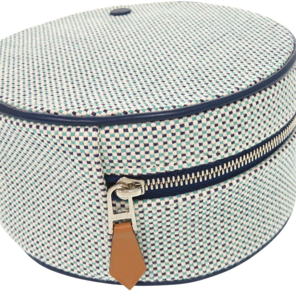 Hermes Evasion Cotton Marine Pouch — view 5