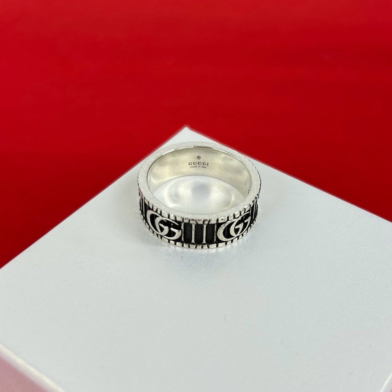 Gucci Double Ring 925 Sterling Silver Accessory