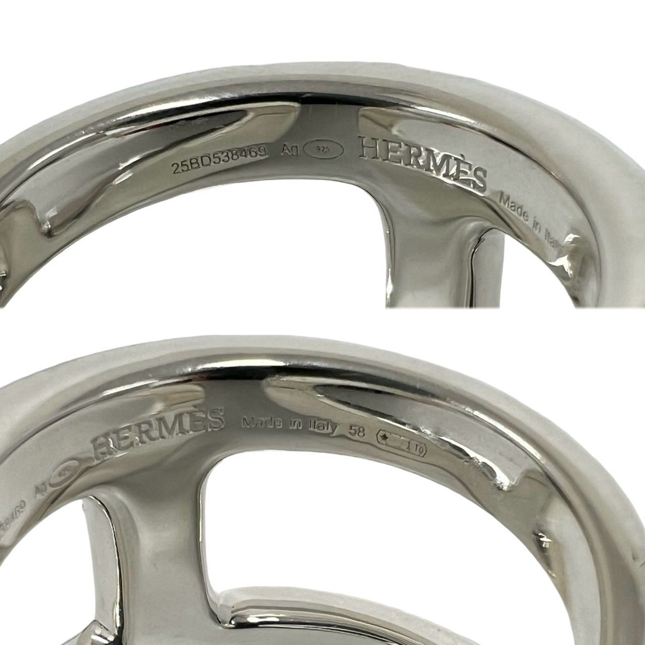 Hermes Osmose GM Ring 925 Sterling Silver Accessory — view 3