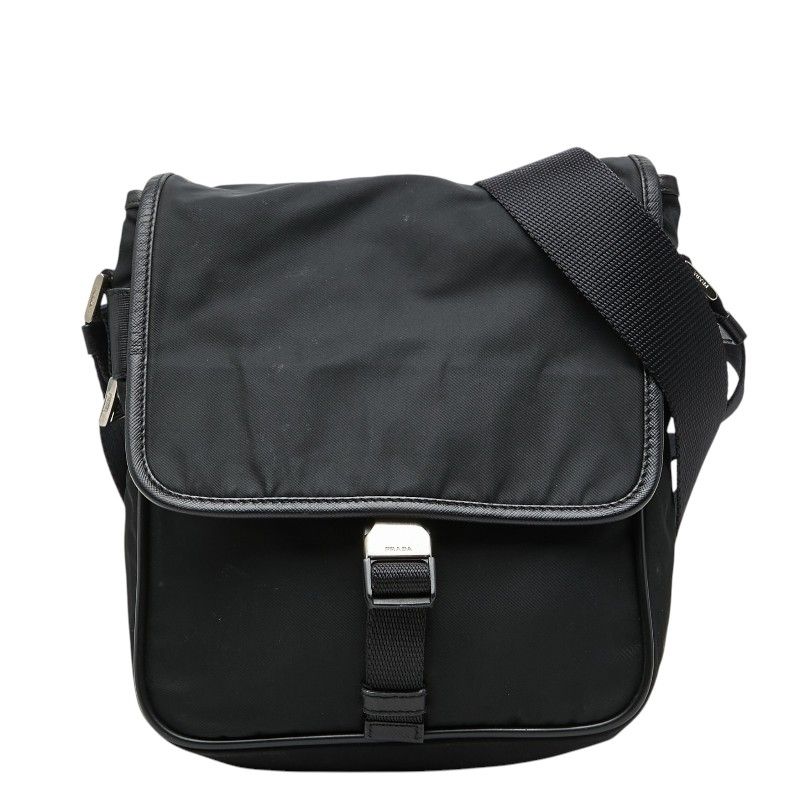 Prada Crossbody Shoulder Bag Black Nylon