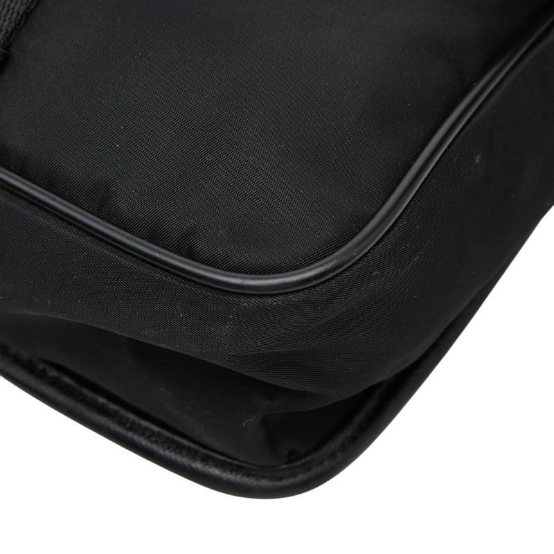 Prada Crossbody Shoulder Bag Black Nylon — view 5