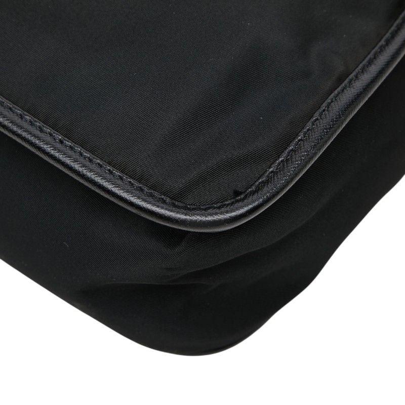 Prada Crossbody Shoulder Bag Black Nylon — view 7