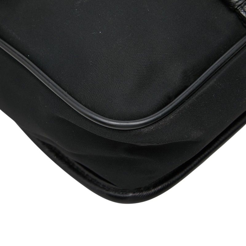 Prada Crossbody Shoulder Bag Black Nylon — view 6