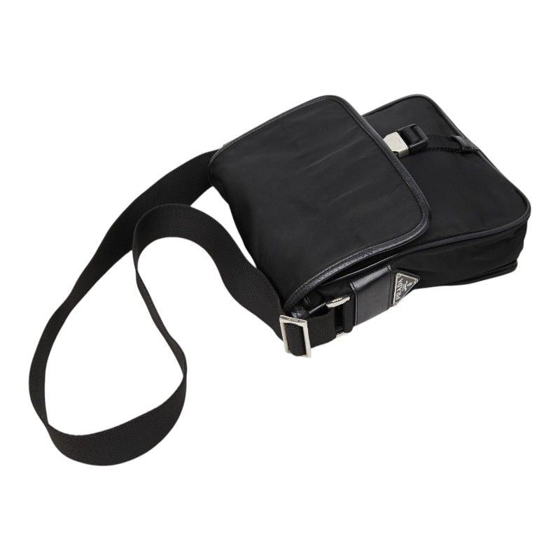 Prada Crossbody Shoulder Bag Black Nylon — view 4