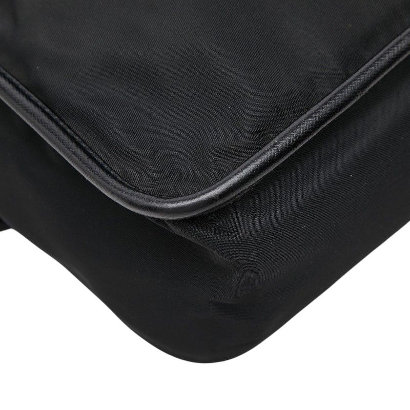 Prada Crossbody Shoulder Bag Black Nylon — view 8