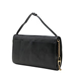 Gucci Chain Shoulder Bag Black Leather — view 2