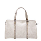 Bottega Veneta Intrecht Handbag Ivory Beige Gold Leather