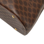 Celine Macadam Handbag Brown Leather — view 6