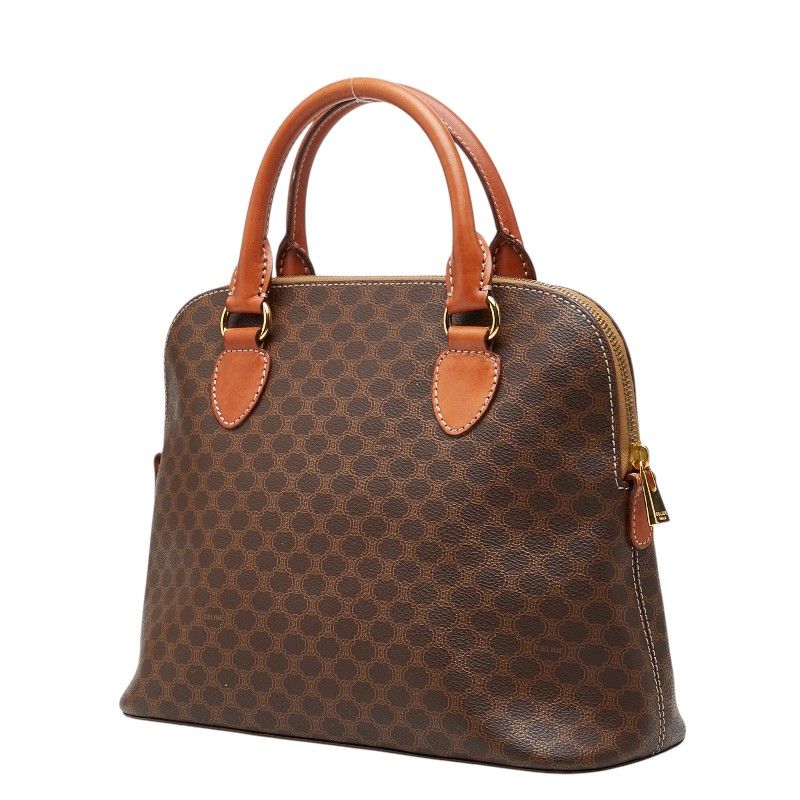 Celine Macadam Handbag Brown Leather — view 2