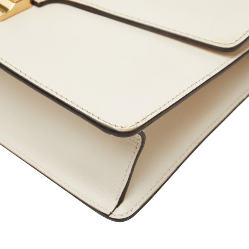 Gucci Sherry Line Sylvie 2-Way Shoulder Bag White Ivory Leather — view 4