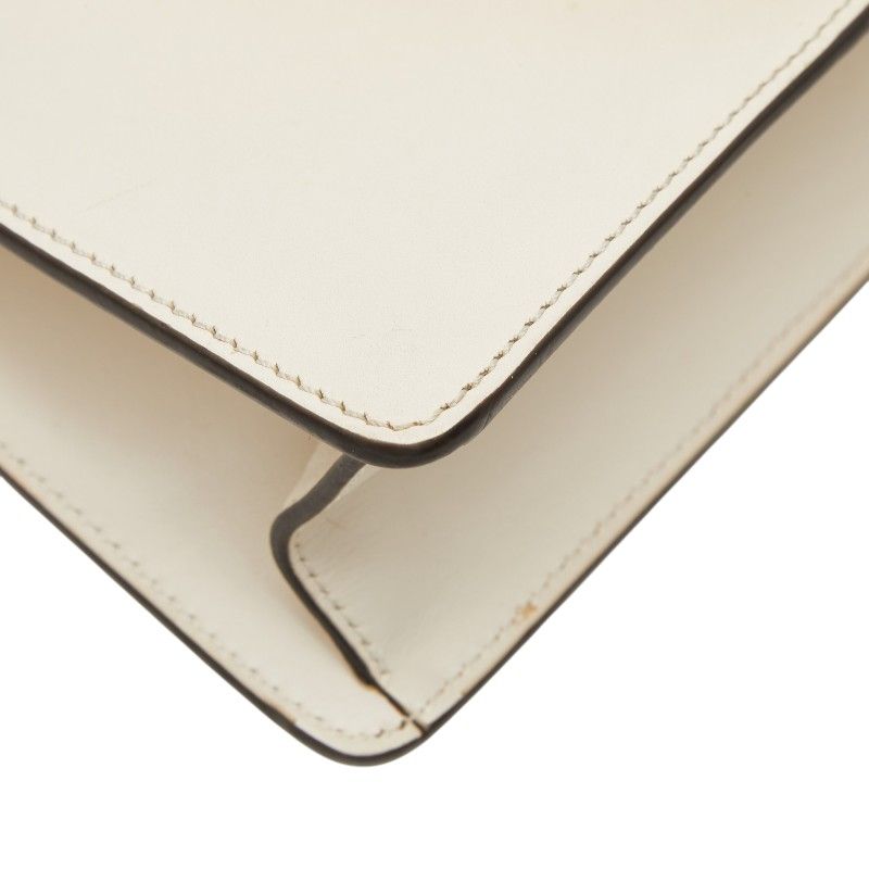 Gucci Sherry Line Sylvie 2-Way Shoulder Bag White Ivory Leather — view 7