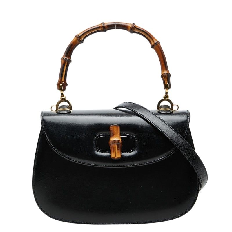 Gucci Shoulder Bag 46 Black Leather
