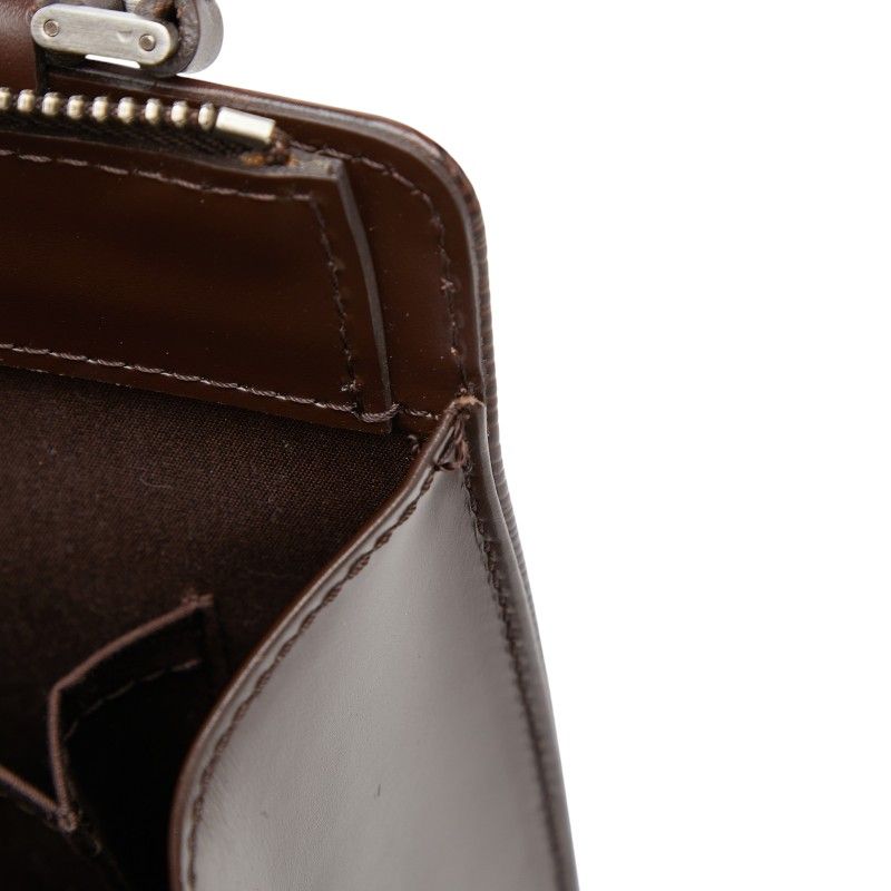 Louis Vuitton Epi Figari PM Handbag Mocha Brown Leather — view 8