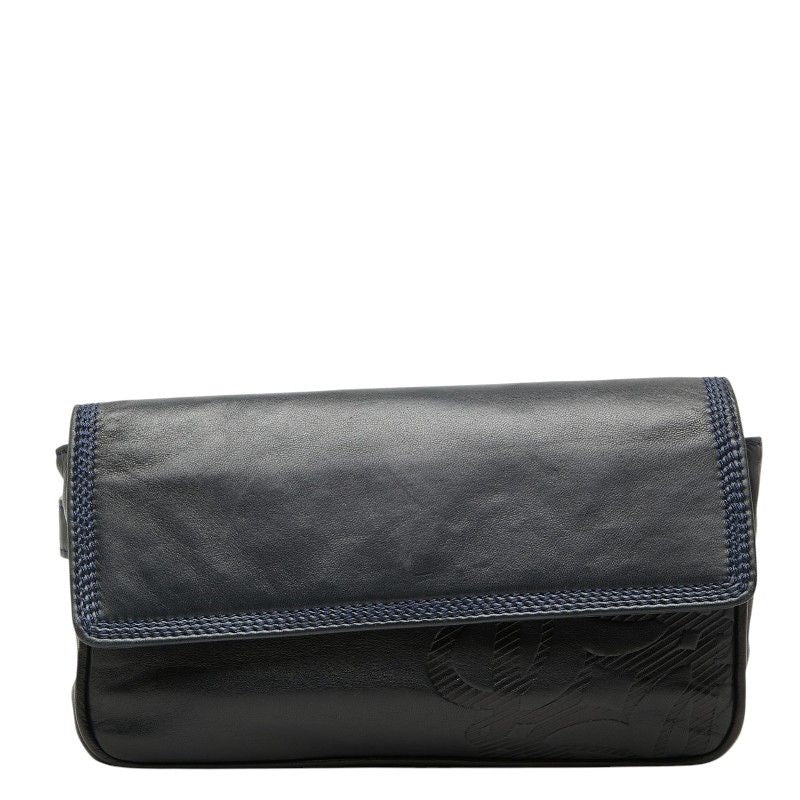 Loewe Anagram Belt Bag Navy Leather