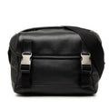 Prada Messenger Bag Crossbody Shoulder Black Leather