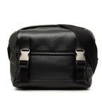 Prada Messenger Bag Crossbody Shoulder Black Leather