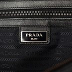 Prada Messenger Bag Crossbody Shoulder Black Leather — view 6