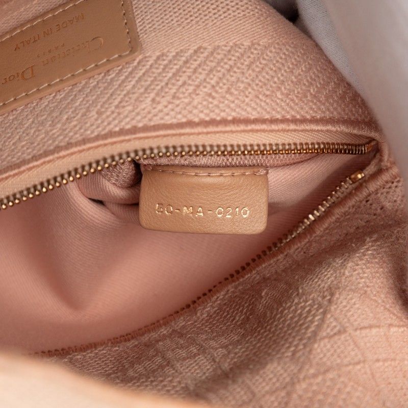 Dior Cannage Lady Dealite 2-Way Shoulder Bag Pink Canvas — view 7