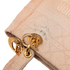 Dior Cannage Lady Dealite 2-Way Shoulder Bag Pink Canvas — view 4