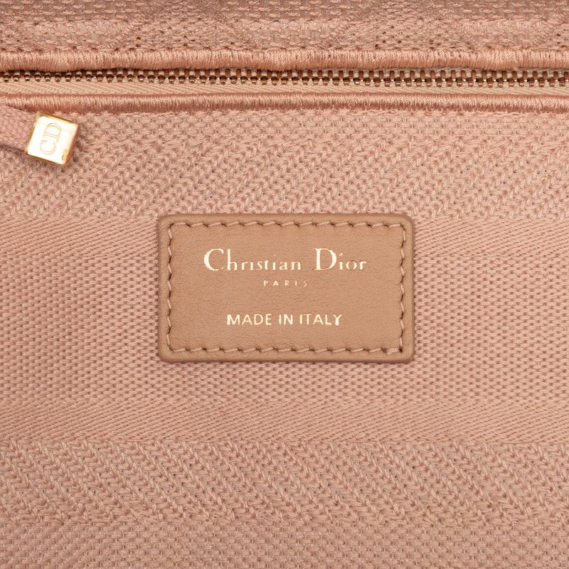 Dior Cannage Lady Dealite 2-Way Shoulder Bag Pink Canvas — view 6