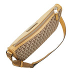 Dior Trotter Straight Chic Shoulder Bag Beige Canvas Leather — view 4