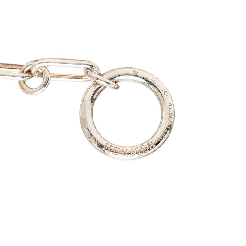 Hermes Chaine D'ancre Punk T Bar Bracelet 925 Sterling Silver — view 4