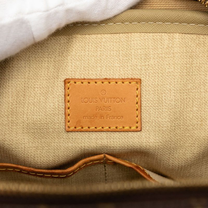 Louis Vuitton Monogram Trouville Handbag Brown Leather — view 5