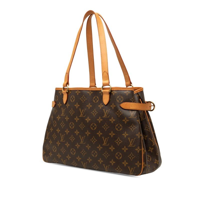 Louis Vuitton Monogram Batignolles Oriental Tote Shoulder Bag Brown Leather — view 2