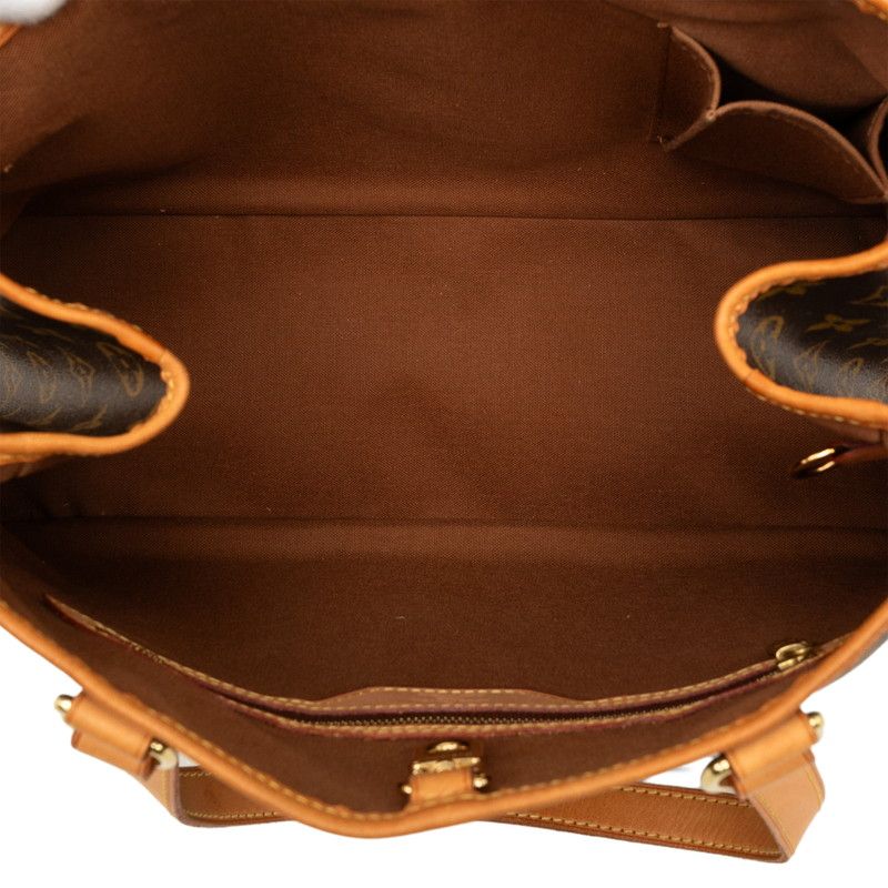 Louis Vuitton Monogram Batignolles Oriental Tote Shoulder Bag Brown Leather — view 4