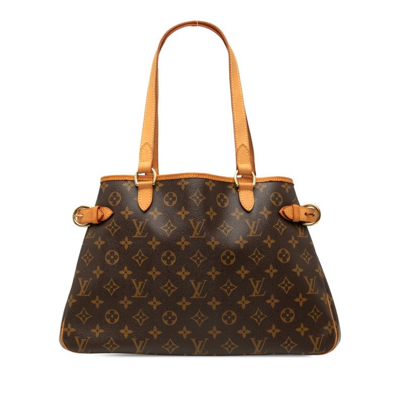 Louis Vuitton Monogram Batignolles Oriental Tote Shoulder Bag Brown Leather