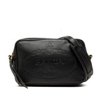 Prada Crossbody Shoulder Bag Black Leather