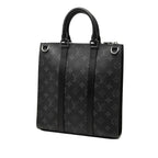 Louis Vuitton Monogram Eclipse Sac Plat Cross 2-Way Shoulder Bag Black Leather — view 2