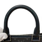 Louis Vuitton Monogram Eclipse Sac Plat Cross 2-Way Shoulder Bag Black Leather — view 4
