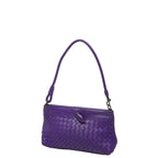 Bottega Veneta Intrecht Shoulder Bag Purple Leather — view 2