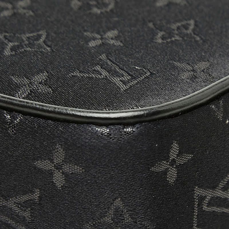 Louis Vuitton Monogram Satin Pochette Kondouffe Shoulder Bag Black — view 7