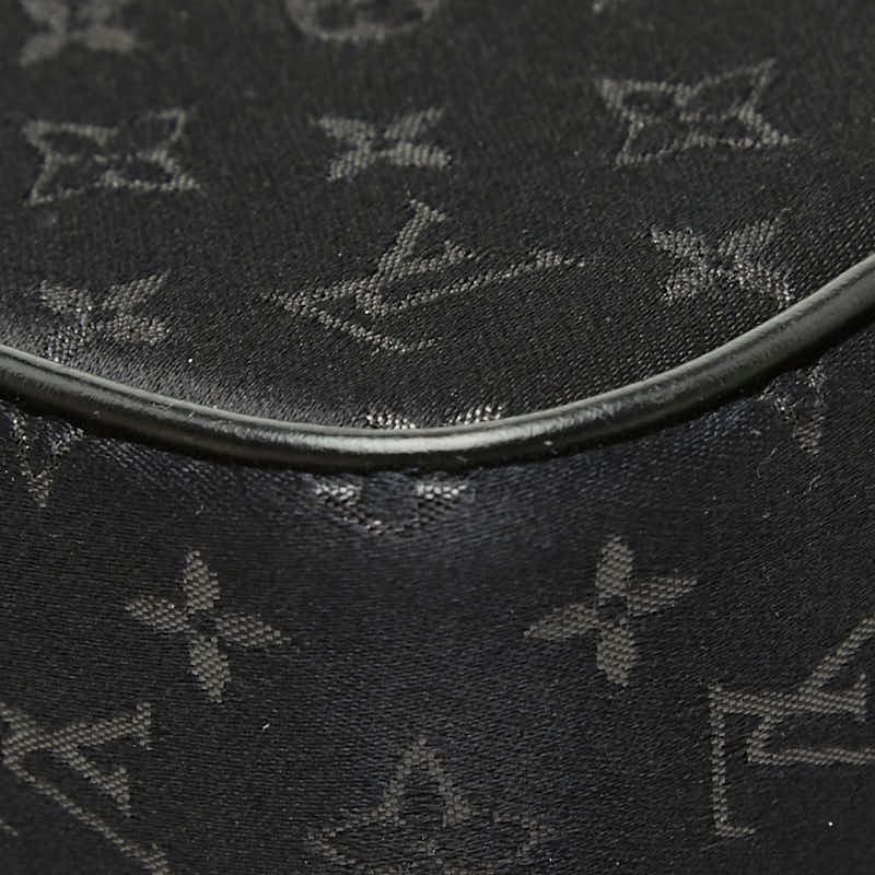 Louis Vuitton Monogram Satin Pochette Kondouffe Shoulder Bag Black — view 6