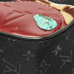 Louis Vuitton Monogram Satin Pochette Kondouffe Shoulder Bag Black — view 4
