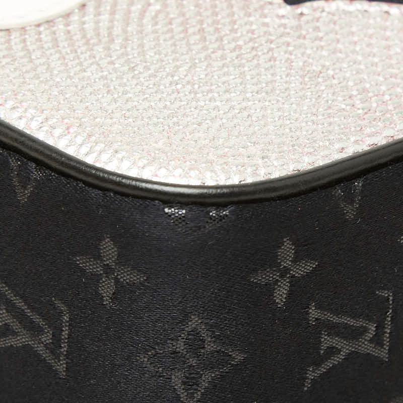 Louis Vuitton Monogram Satin Pochette Kondouffe Shoulder Bag Black — view 5