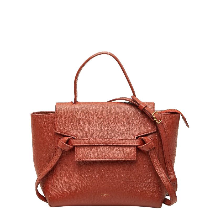 Celine Belt Bag Nano Catfish 2-Way Brown Leather