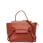 Celine Belt Bag Nano Catfish 2-Way Brown Leather