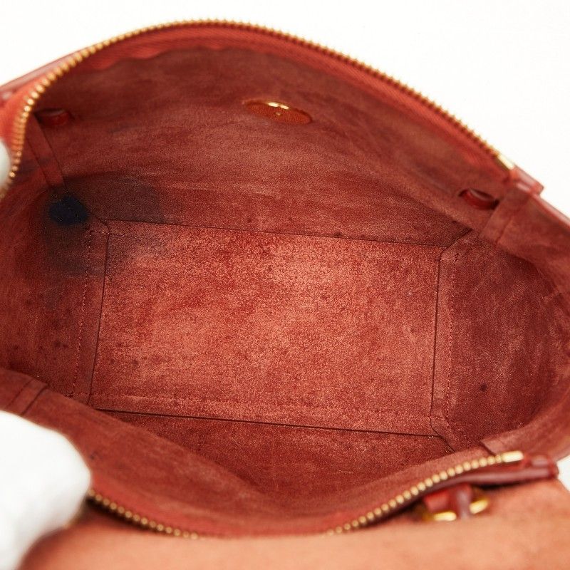 Celine Belt Bag Nano Catfish 2-Way Brown Leather — view 8