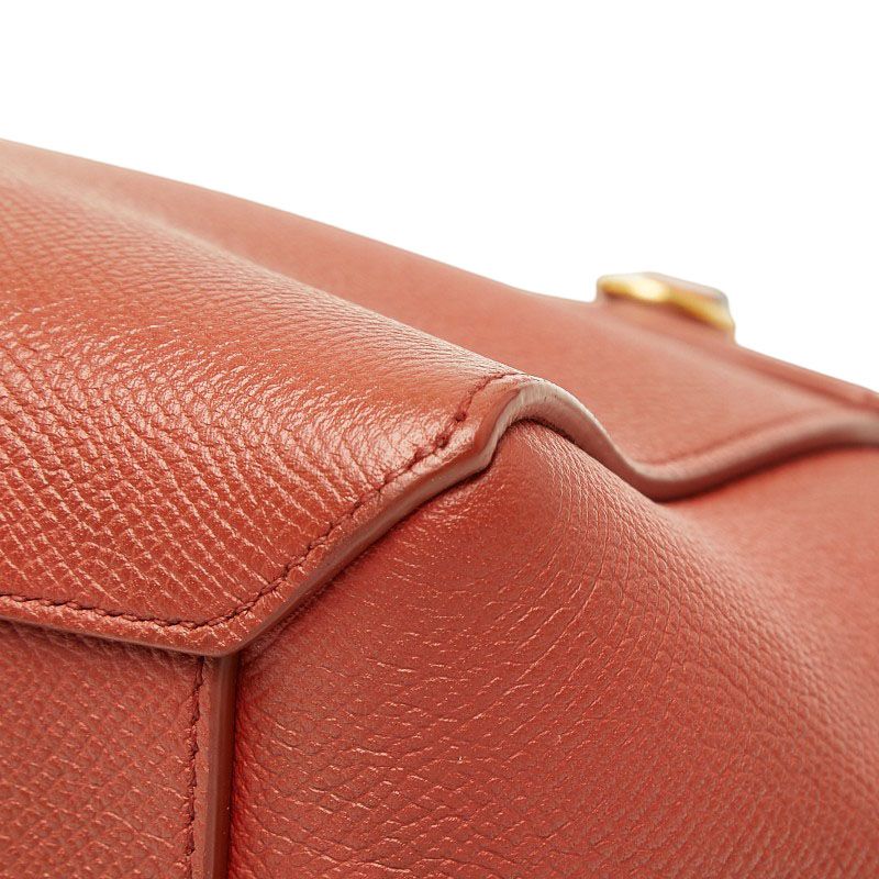 Celine Belt Bag Nano Catfish 2-Way Brown Leather — view 6